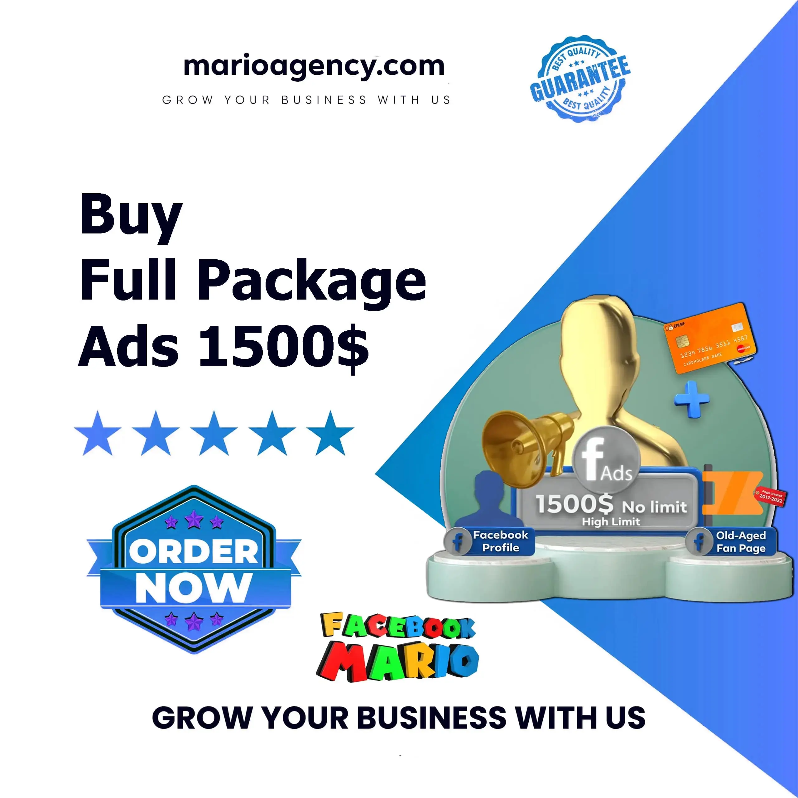 Buy Full Advertiser Package – 1500$ limit