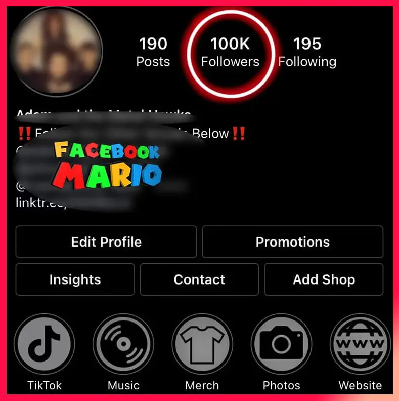 Buy Instagram Account with 100k followers