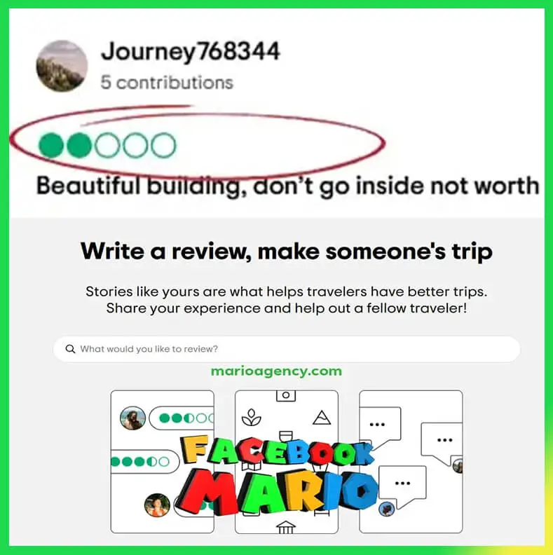 Tripadvisor review from marioagency