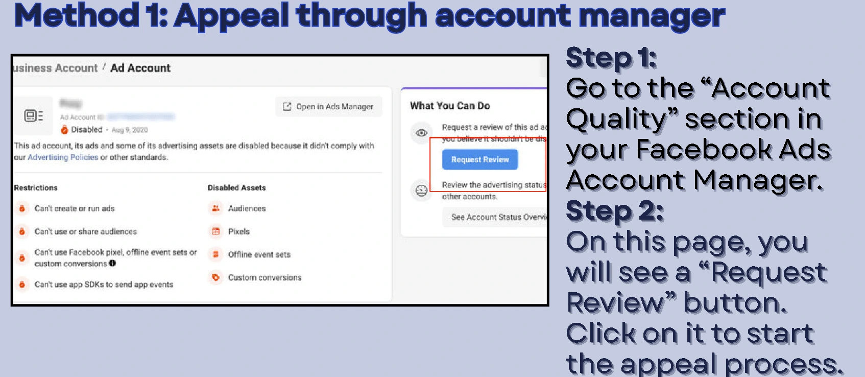 Appeal via Ads Manager Marioagency