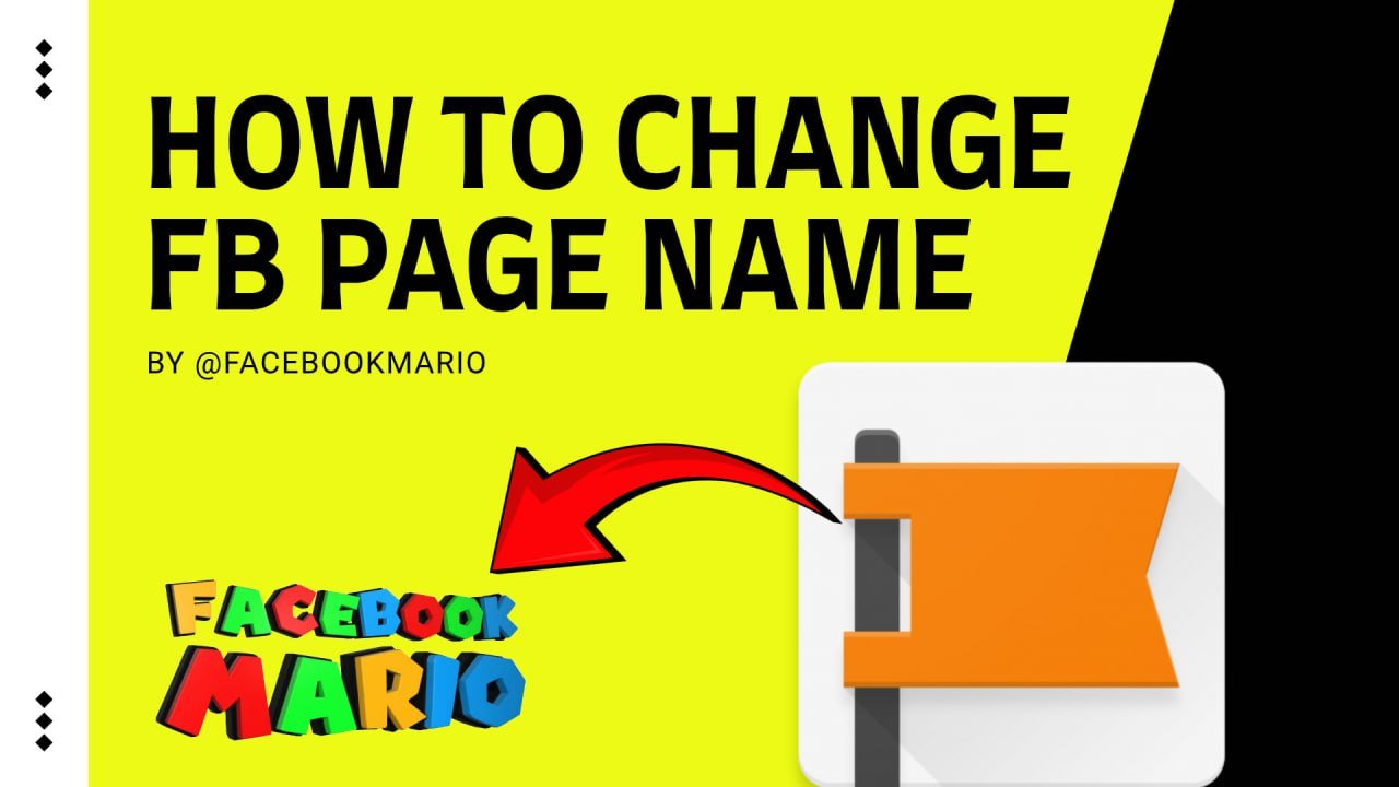 How to change facebook fanpage name- MarioAgency