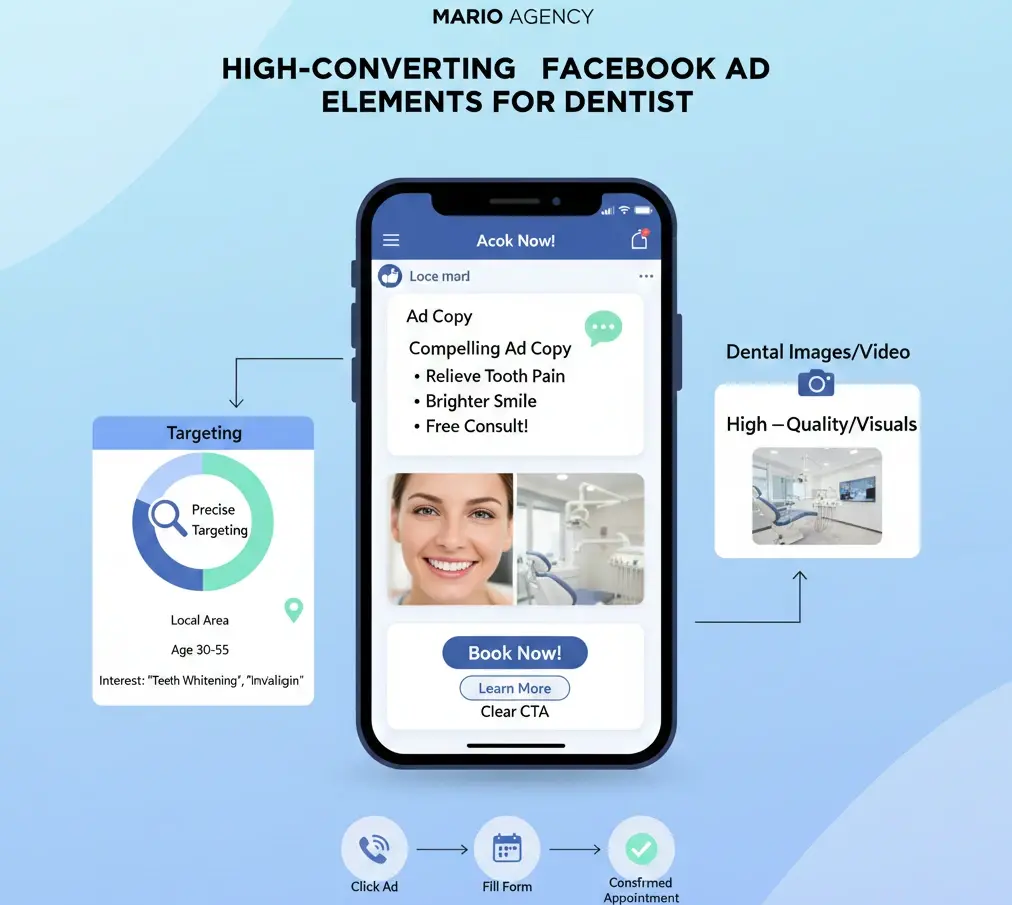 high converting dental facebook ads examples for dentists