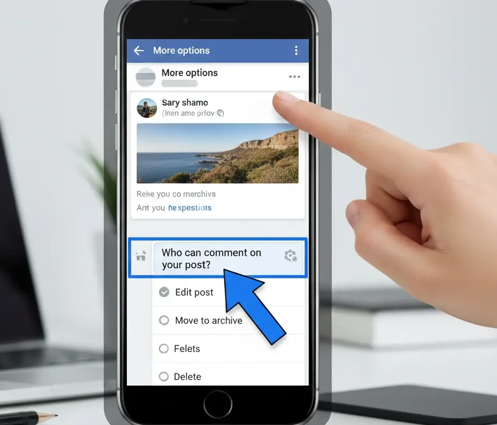 turn off comments on facebook post easy step